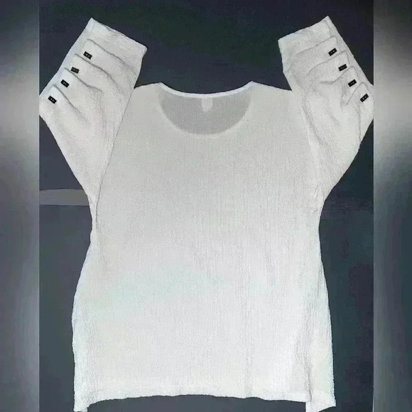 Yushi 3/4  sleeve ,cotton blend blouse. Ladies size XL - Picture 4 of 5